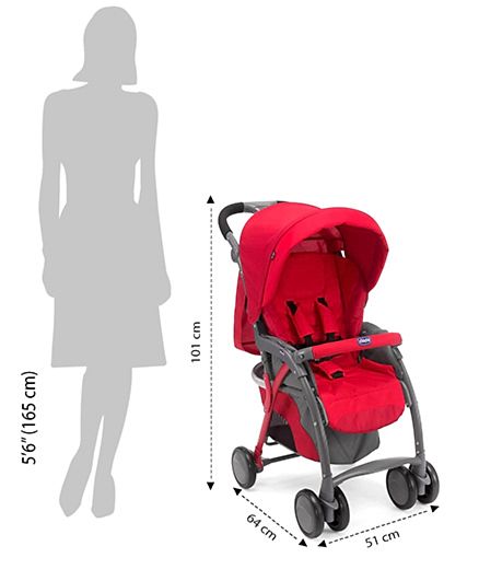 chicco urban stroller red Chicco Simplicity Plus Stroller