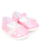 Cute Walk by Babyhug Bellies With Velcro Closure Bow Applique - Pink