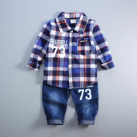 Blue Checks Clothing Set