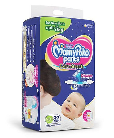 MamyPoko Pant Style Diapers Newborn - 32 Pieces