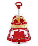 Musical Baby Walker With Push Handle - Red